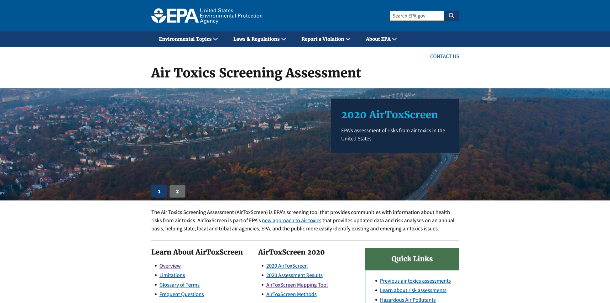 Air Toxics Screening Assessment (AirToxScreen)