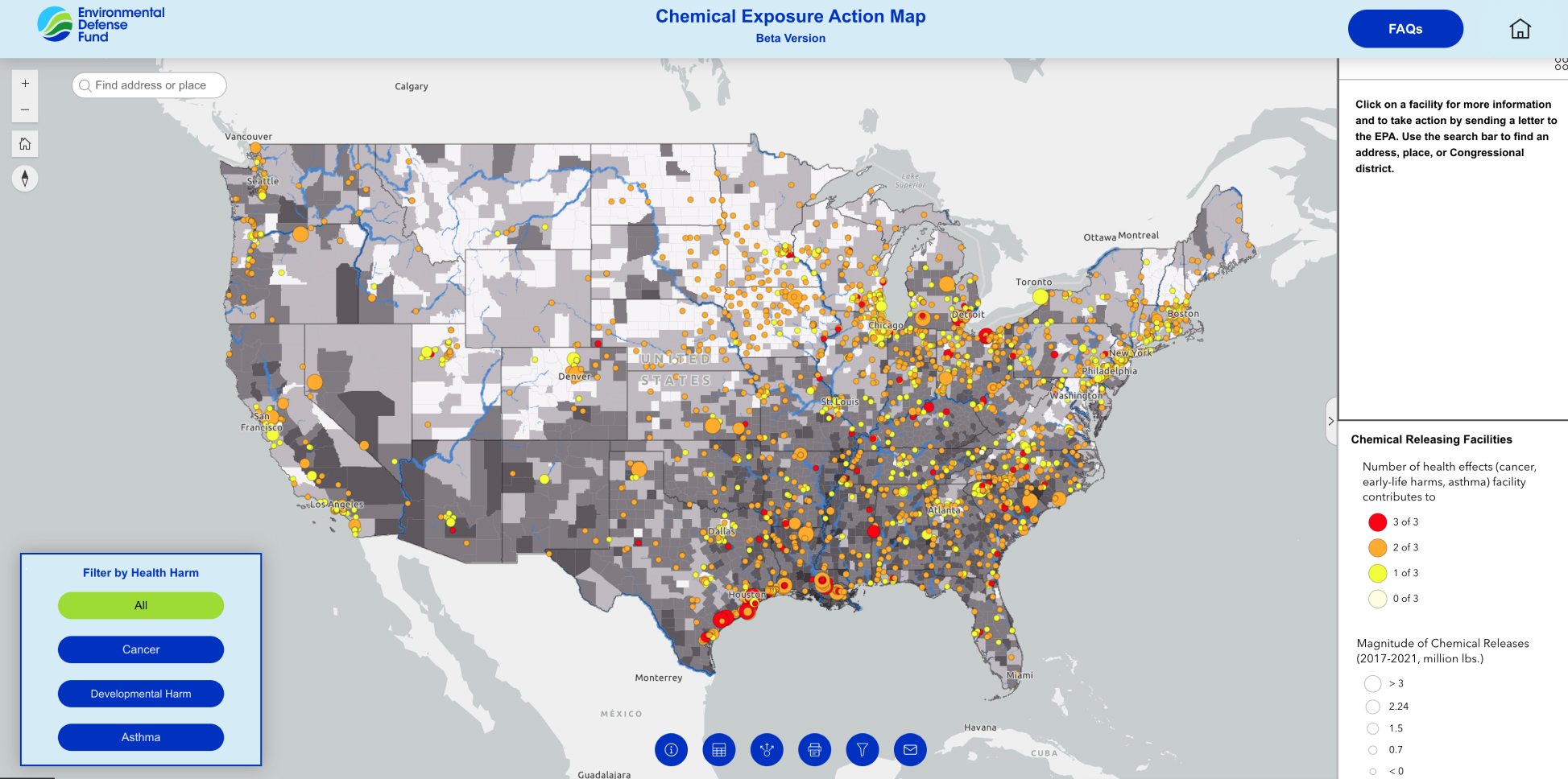 Chemical Action Map