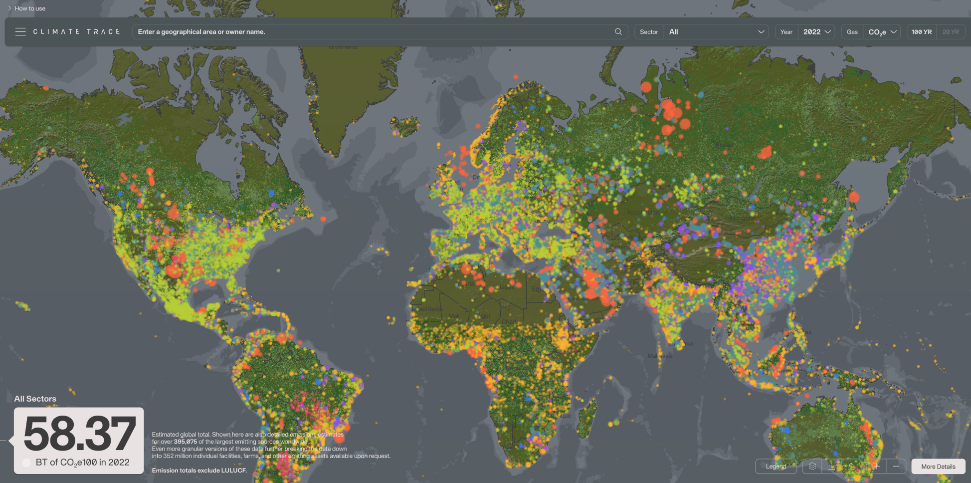 Climate Trace Map