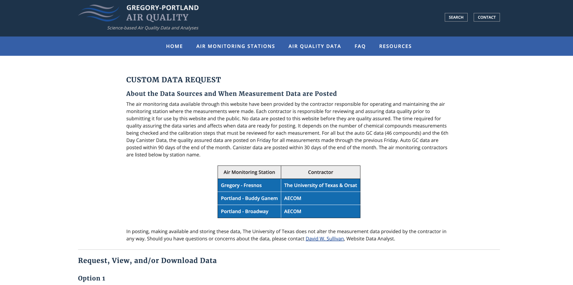 Gregory-Portland Air Quality Program