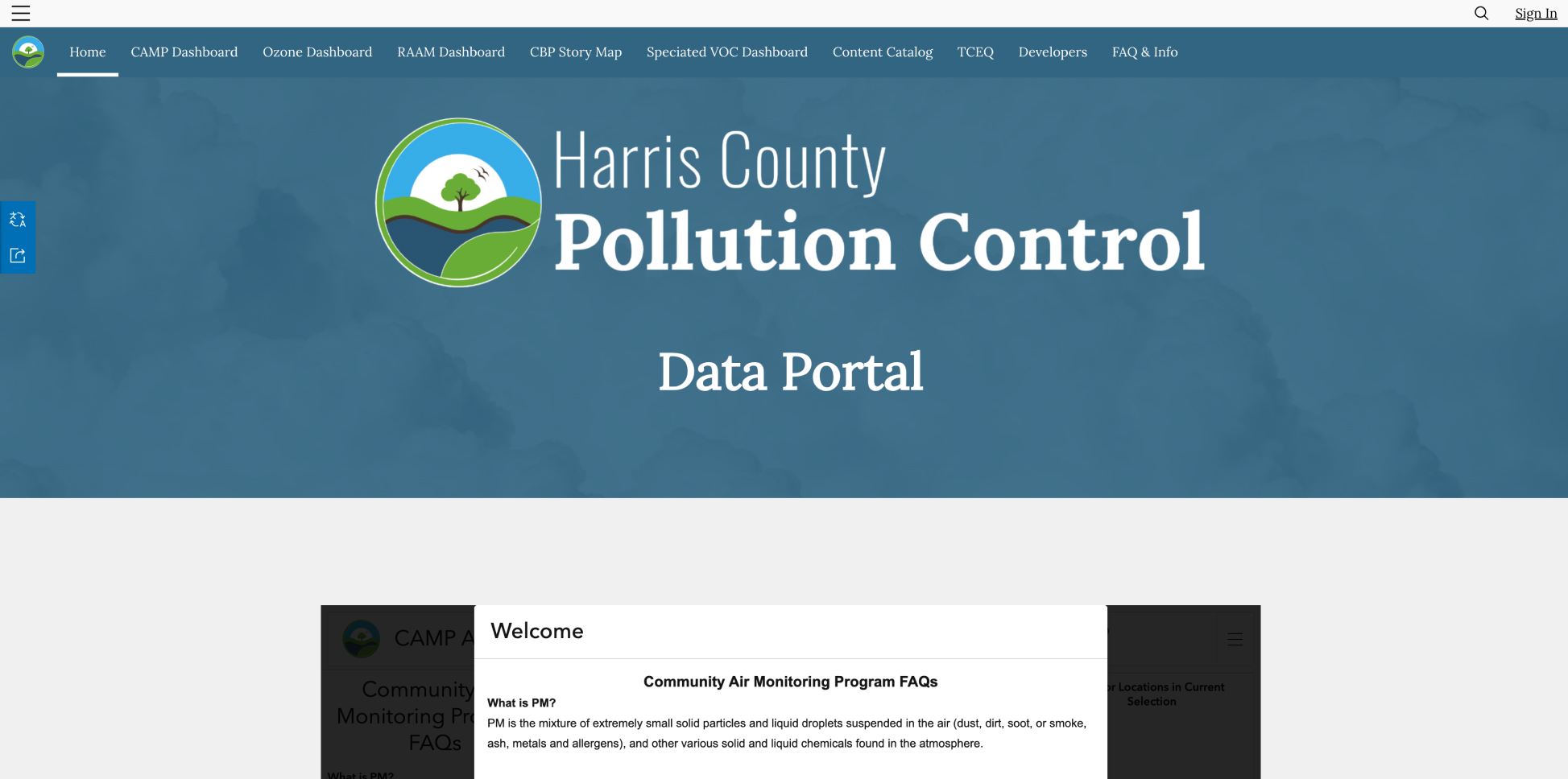 Harris County Community Air Monitoring Program (CAMP)