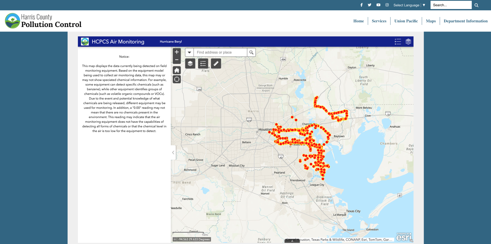 Harris County Mobile Air Monitoring