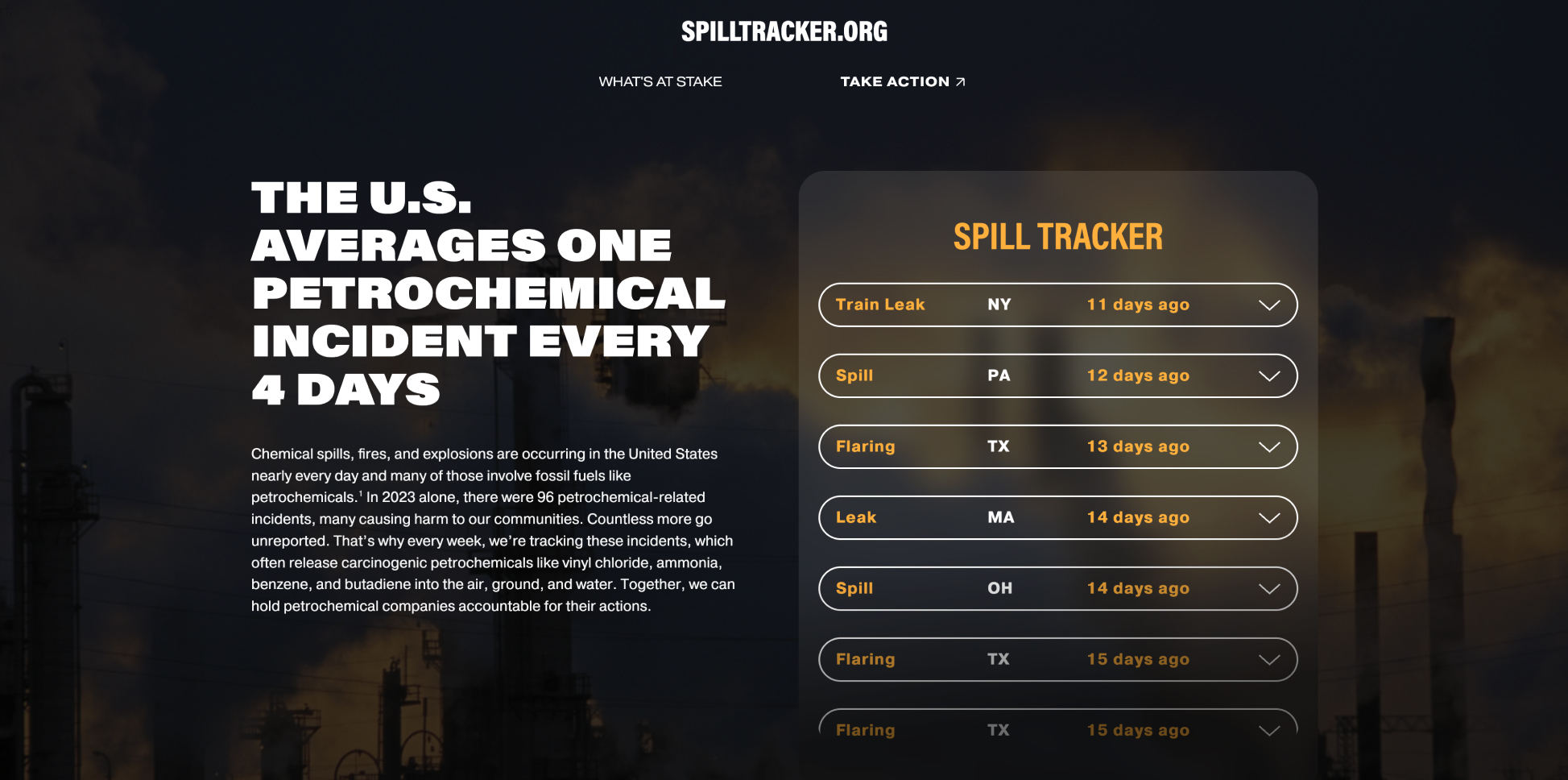 Spill Tracker