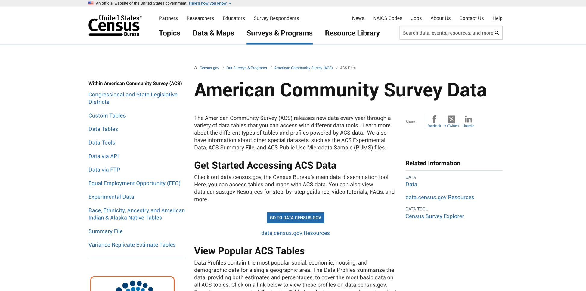 U.S. American Community Survey